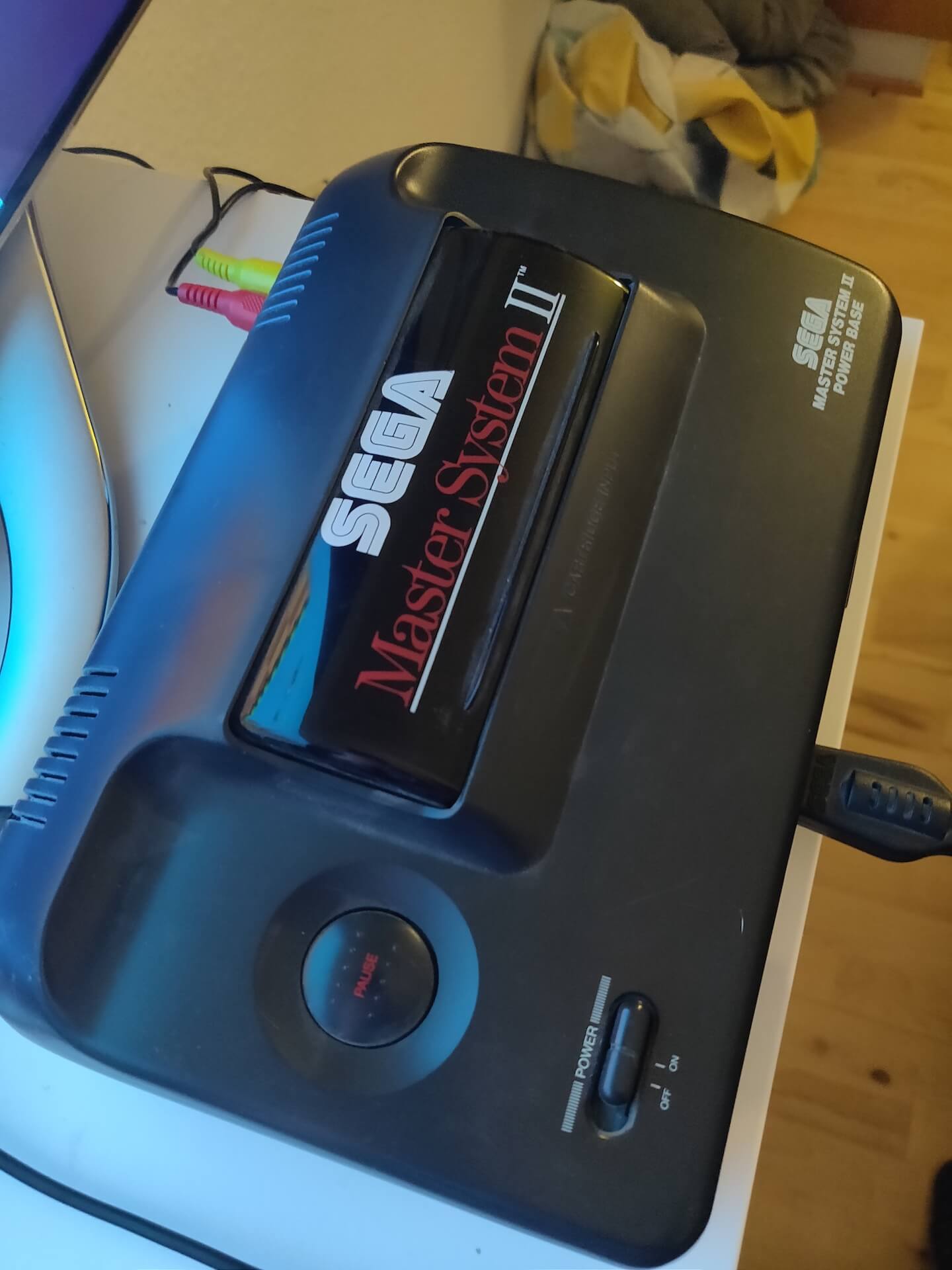 SEGA Master System II with AV connectors installed